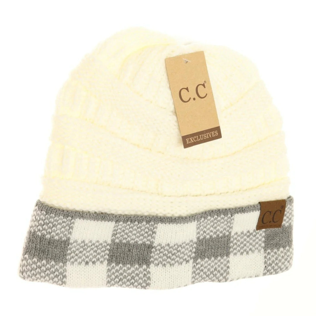 BF-23 Buffalo Check C.C. Beanie