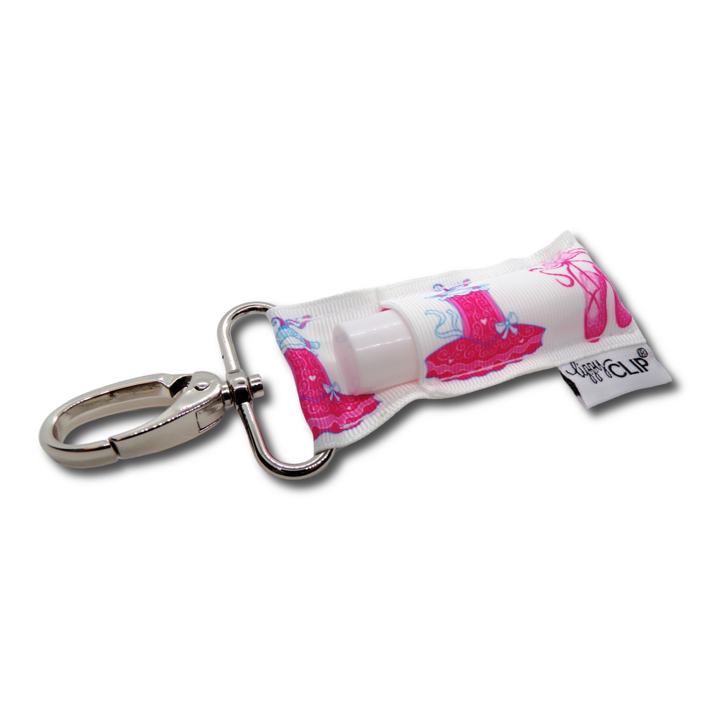 White Ballerina Dress LippyClip® Lip Balm Holder