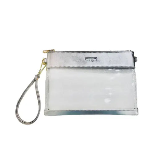 Clear Gameday Wristlet