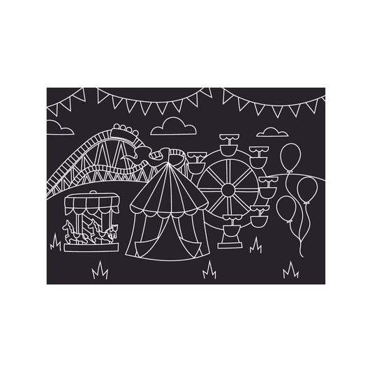 Chalkboard Placemat Carnival