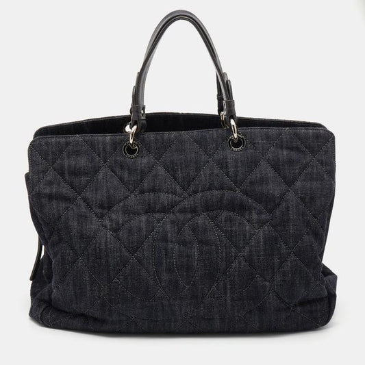 Chanel Timeless Quilted Denim CC Tote Bag