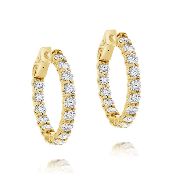 14K Gold plated Inside Out Earrings