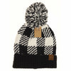 Buffalo Plaid Jaquard Knit C.C. Beanie