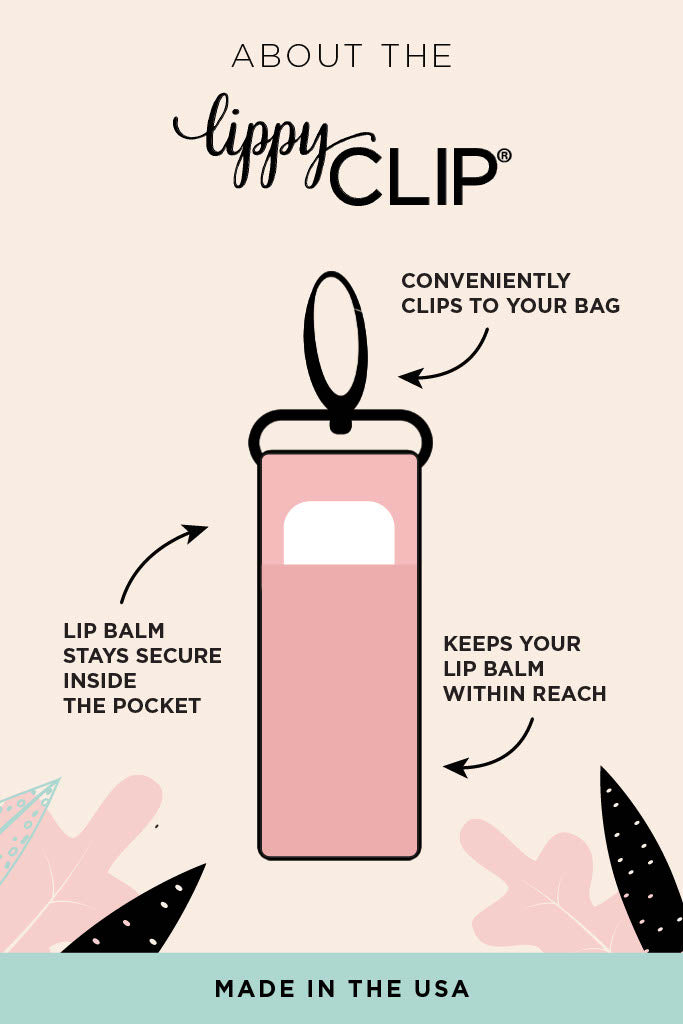 Navy Denim Stars LippyClip® Lip Balm Holder