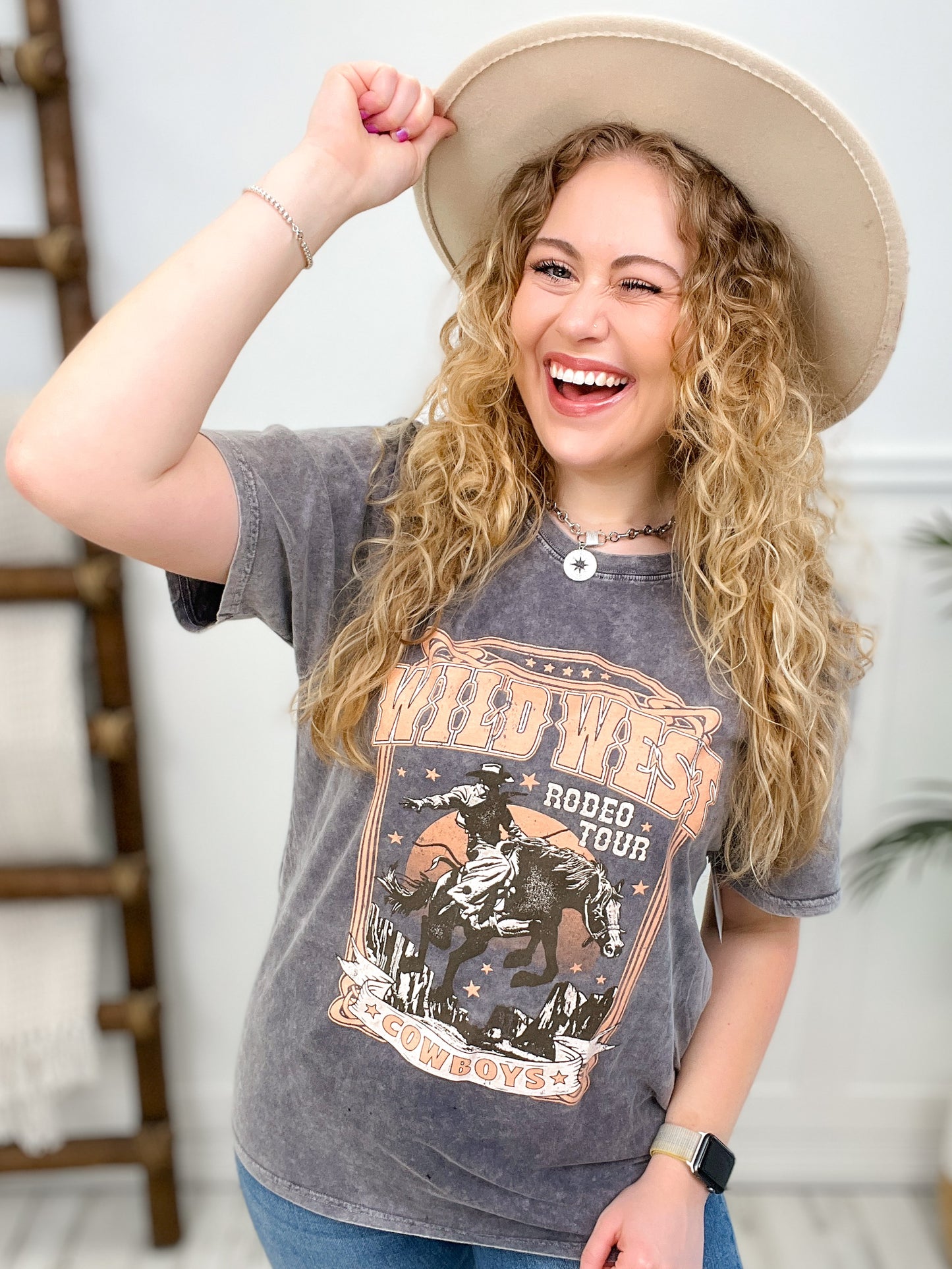 Wild West Cowboys Vintage Wash Graphic Tee