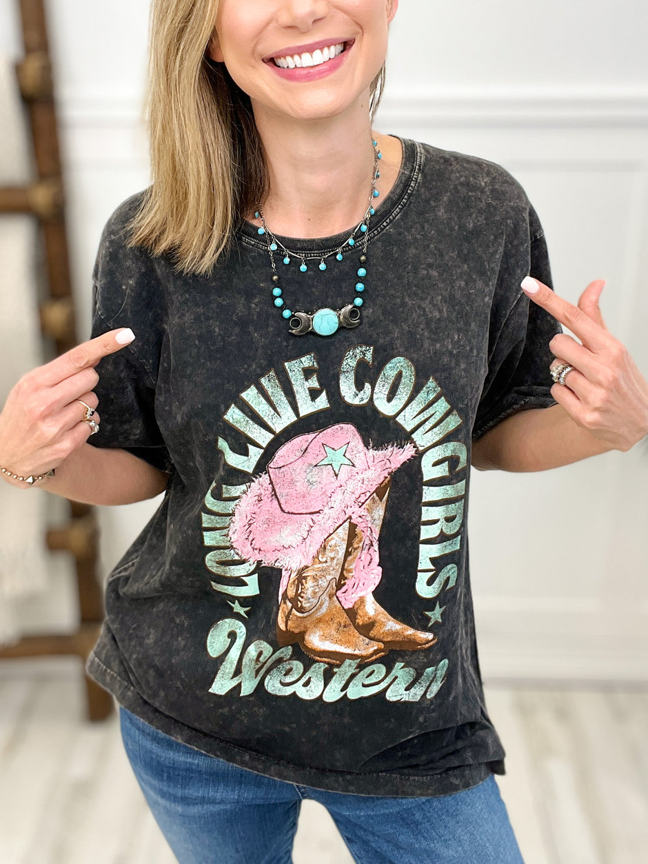 Long Live Cowgirls Vintage Graphic Tee