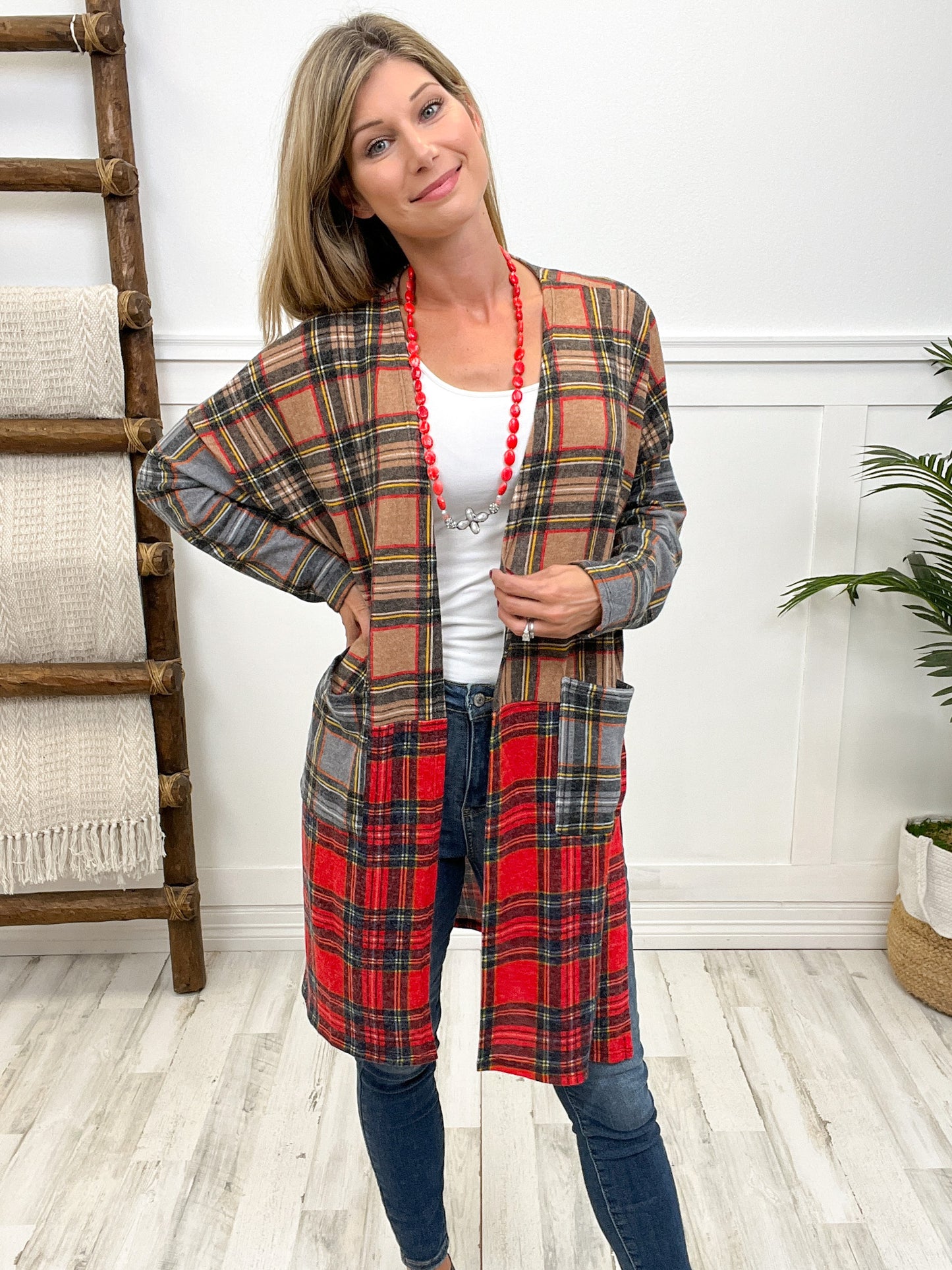 Duster Plaid Jacket