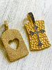 Gold Zircon Rectangle Charms - MYON