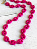Metallic Magenta Gucci Bean Necklace
