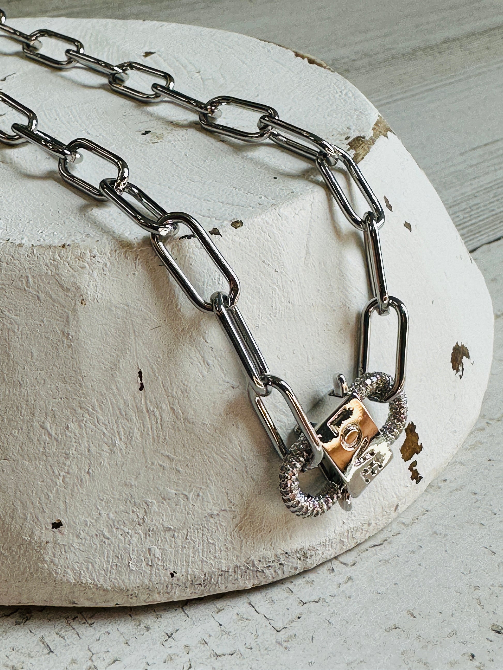LOVE Clipped to my heart Necklace