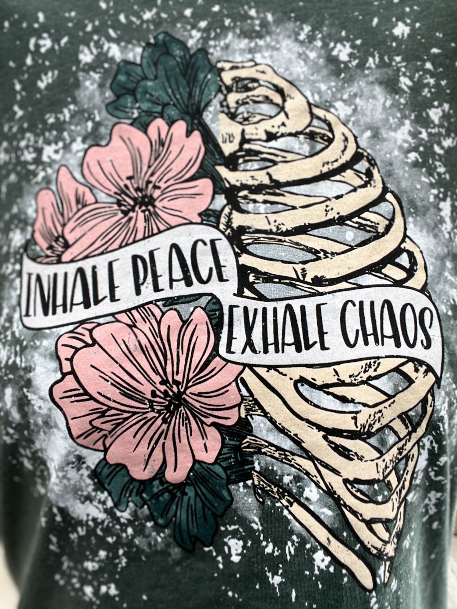 Inhale Peace Exhale Chaos Graphic Tee - IN STOCK