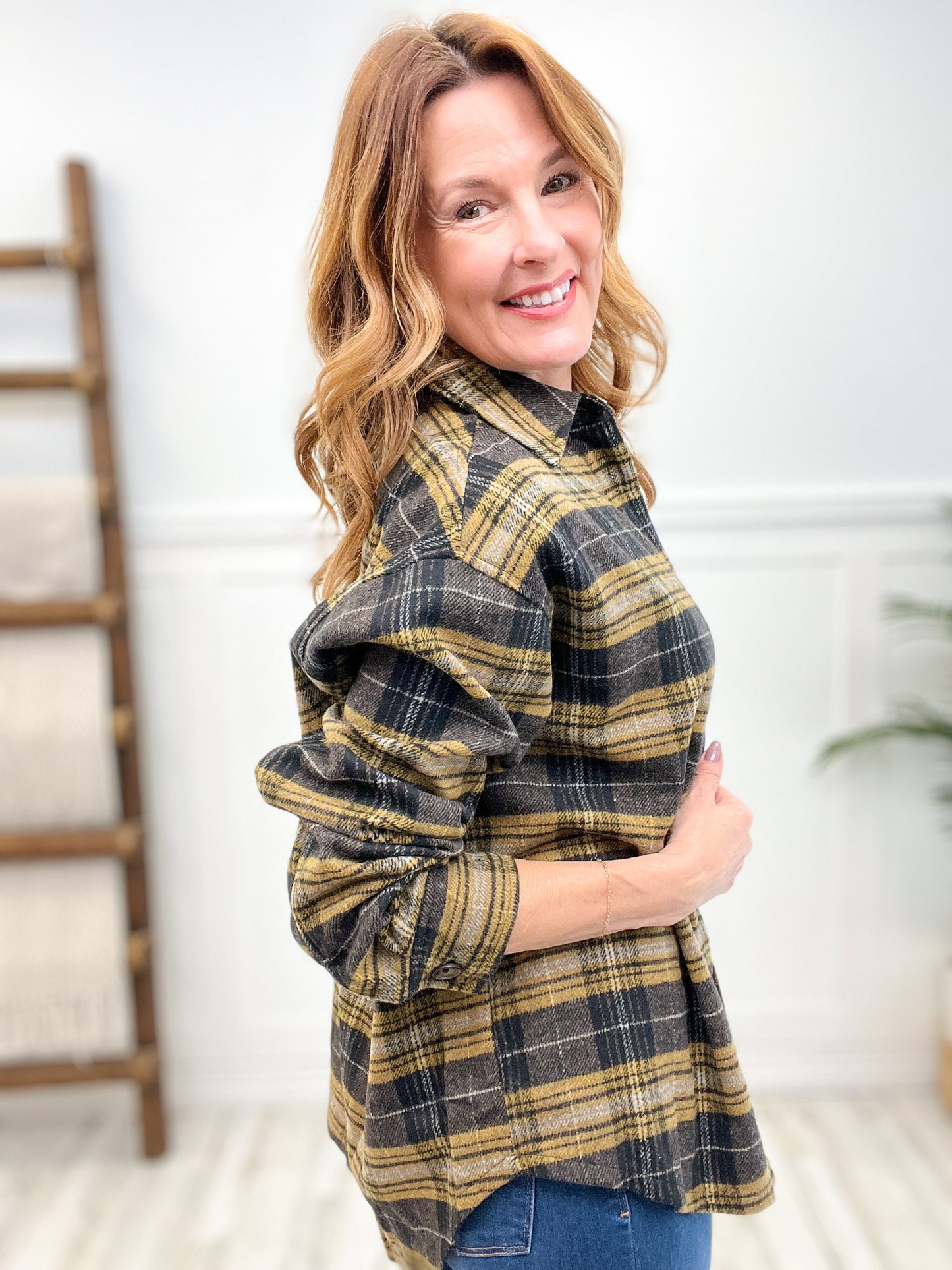 BLACK FRIDAY!!! Into the Woods Oversized Plaid Top