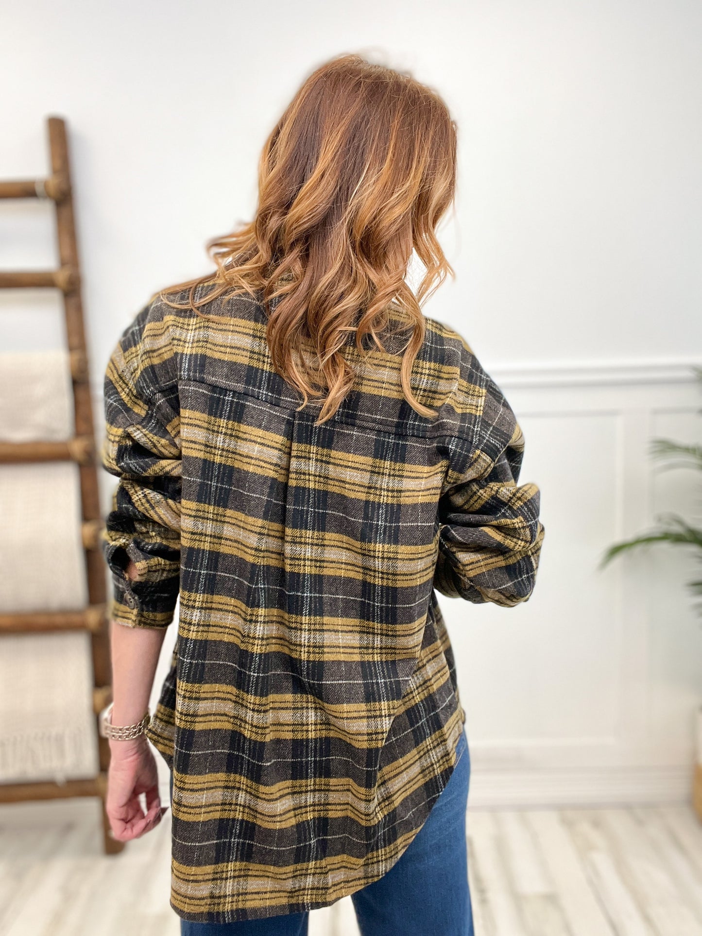 BLACK FRIDAY!!! Into the Woods Oversized Plaid Top