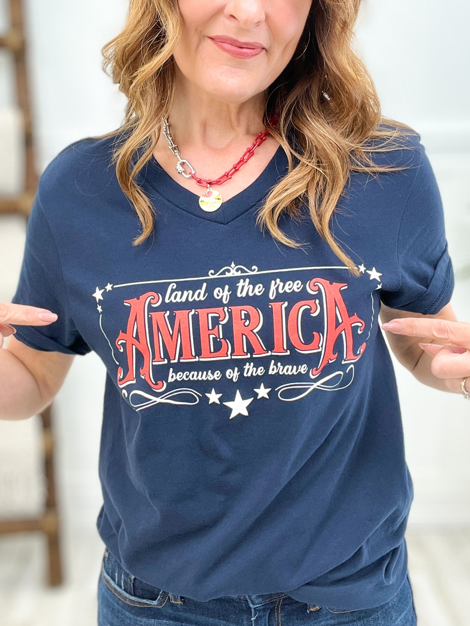 Land of the Free Graphic Tee - IN STOCK