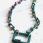 Aurora Chain with Emerald Carabiner Necklace - Emma Lou's Boutique - Emma Lou's Boutique