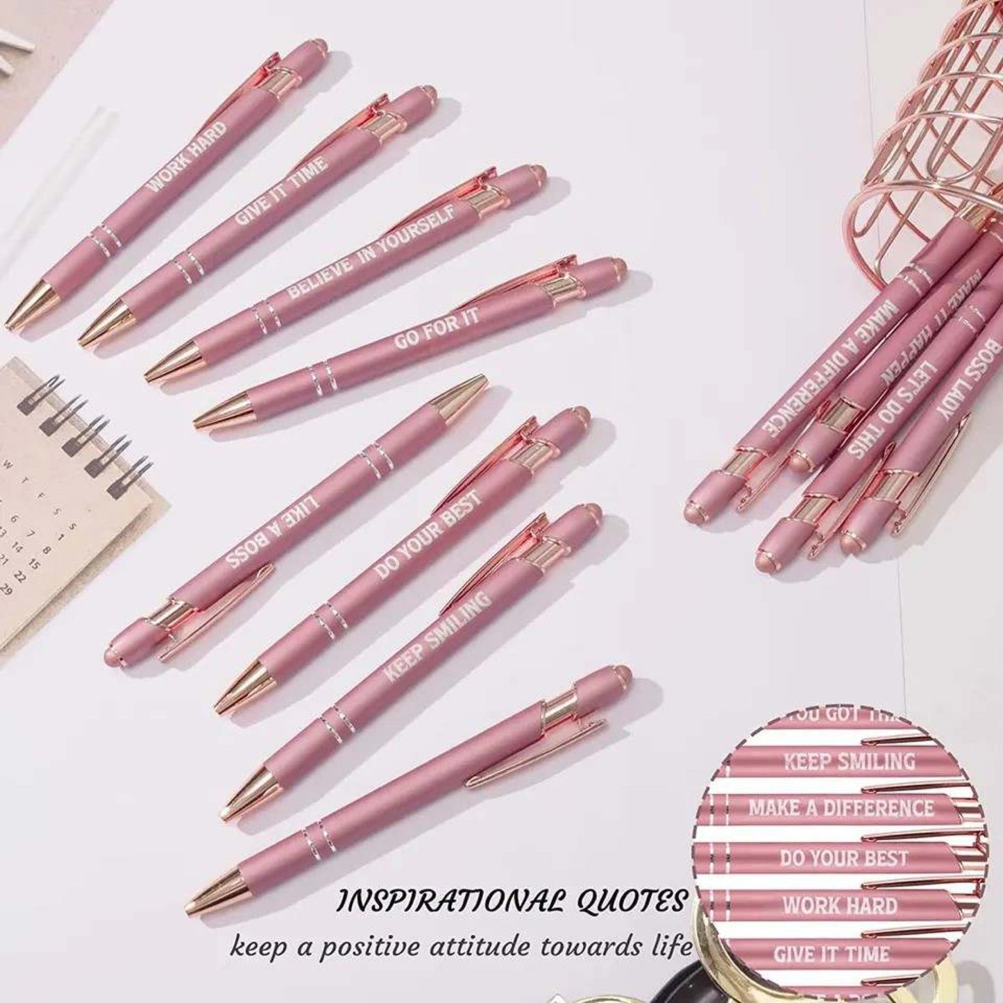 Rose Gold set of 12 Pens