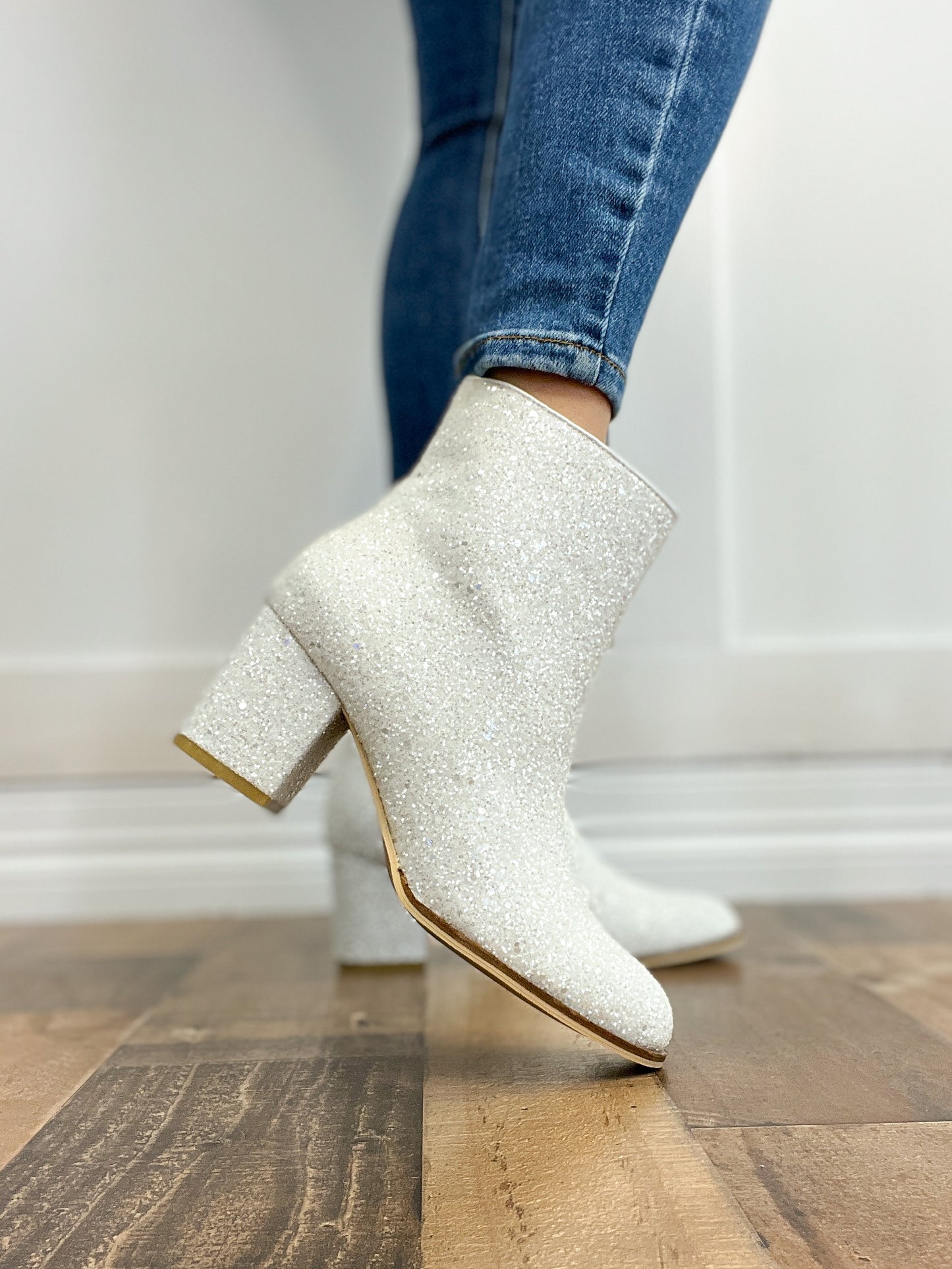 Corkys Razzle Dazzle Booties in White