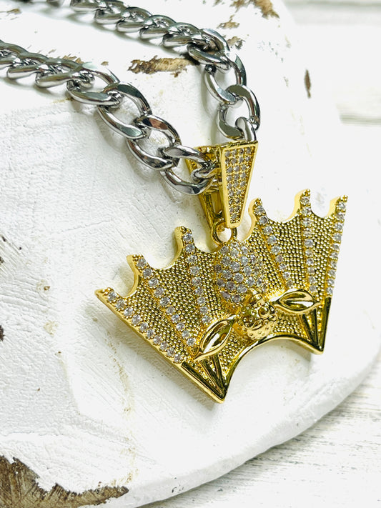 Cuban Chain Bat Necklace