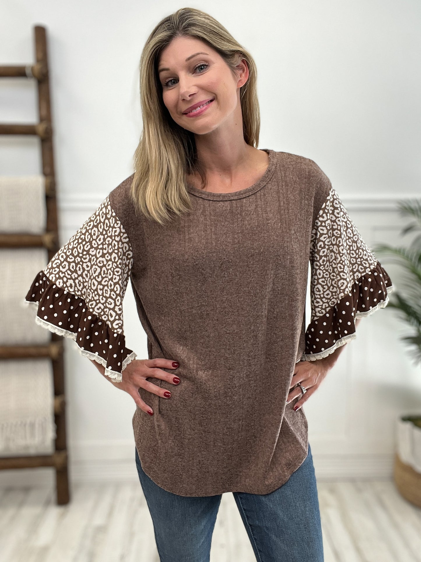 Butterfly Sleeve Boho Top