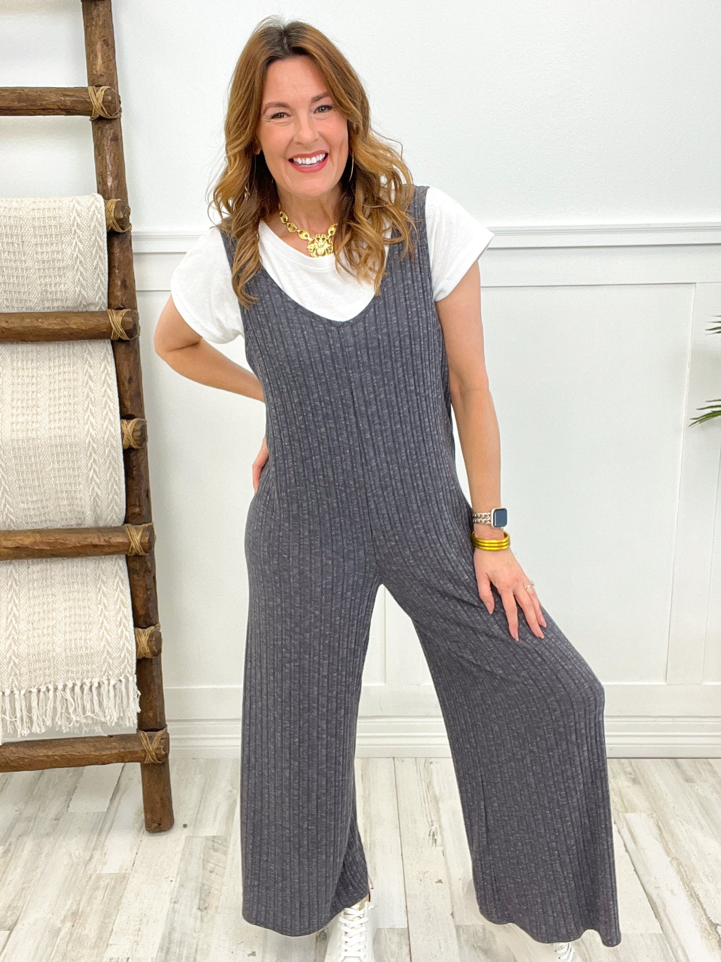 Comfy Cozy U Neck jumpsuit