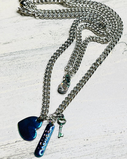 Silver Double Layer Aurora Necklace