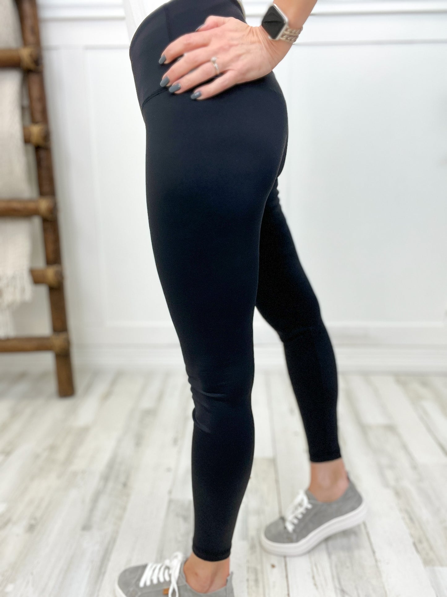 High Waisted Solid Knit Leggings
