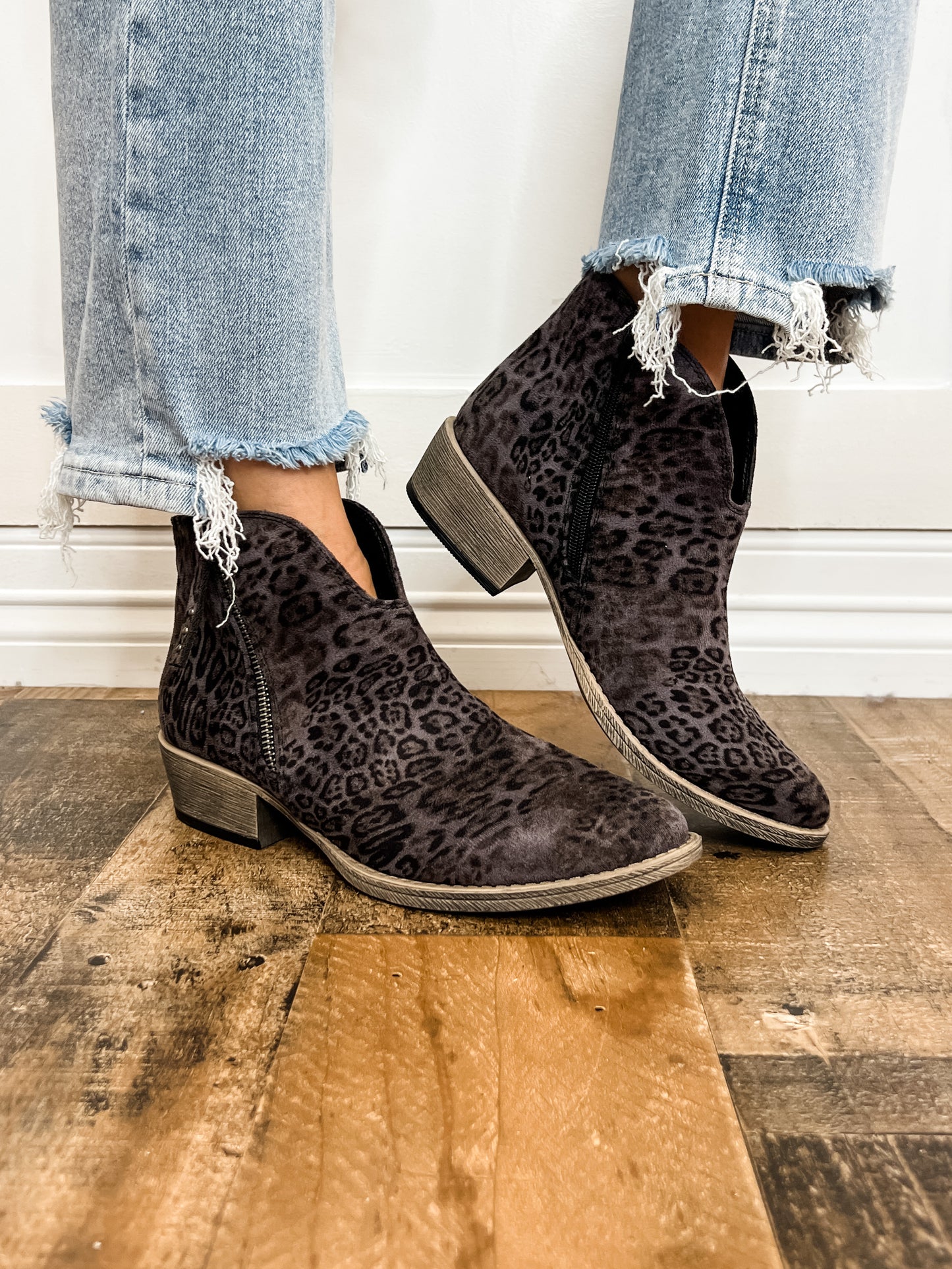 Very G Divine Booties in Grey and Wine