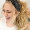 Faux Leather Headband with Beads