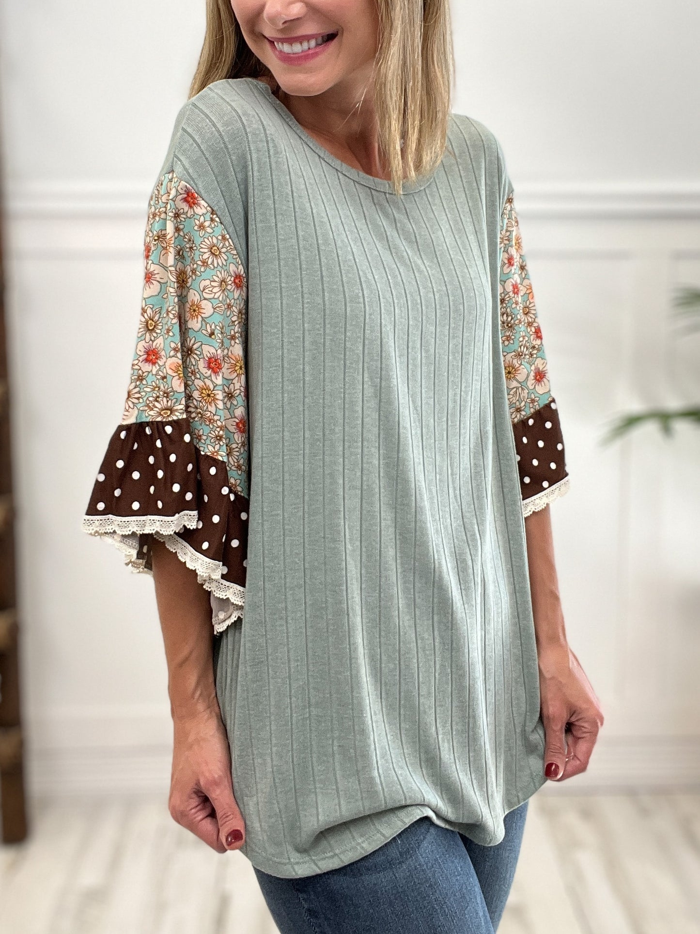 Butterfly Sleeve Boho Top