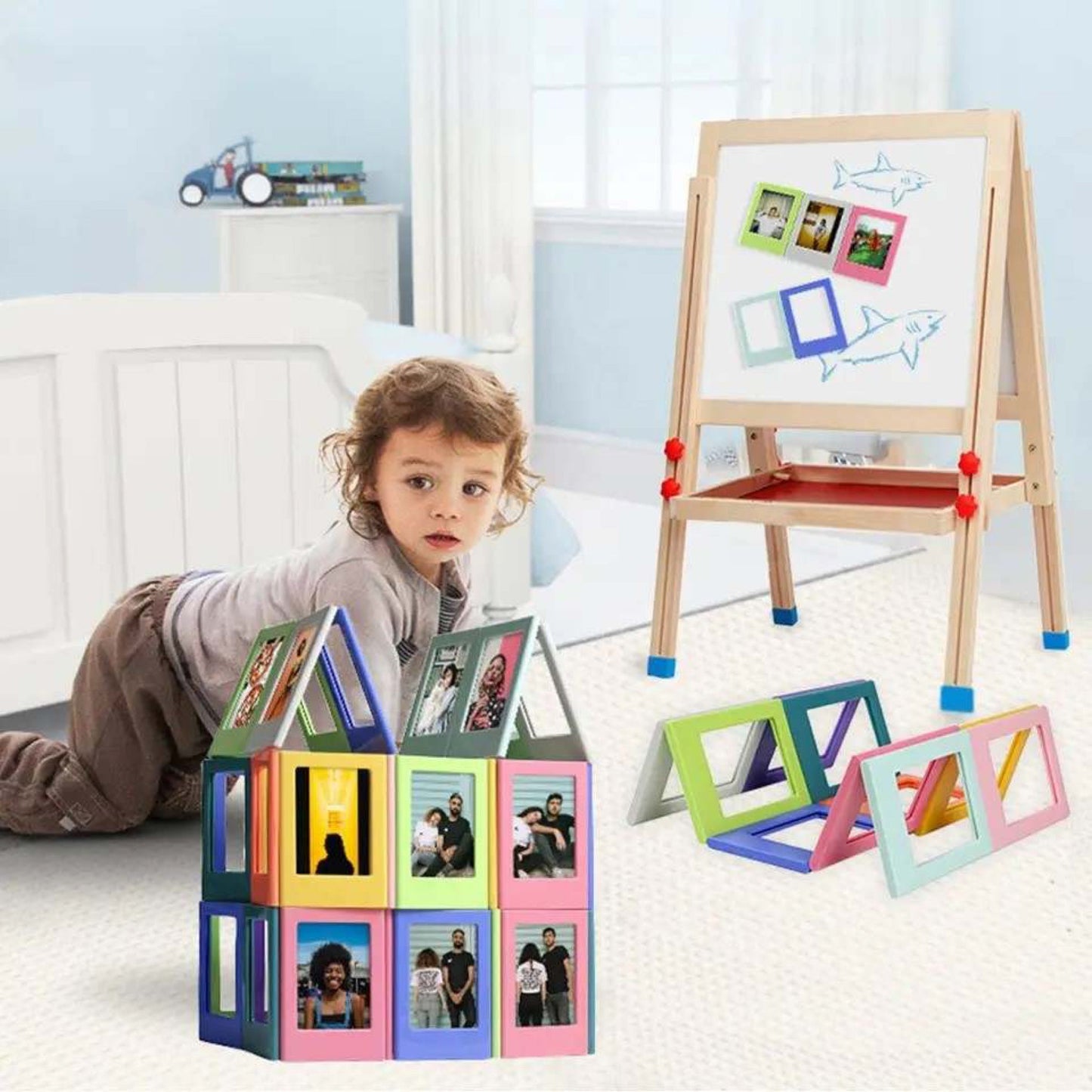 Colorful Magnetic Picture Frame Set