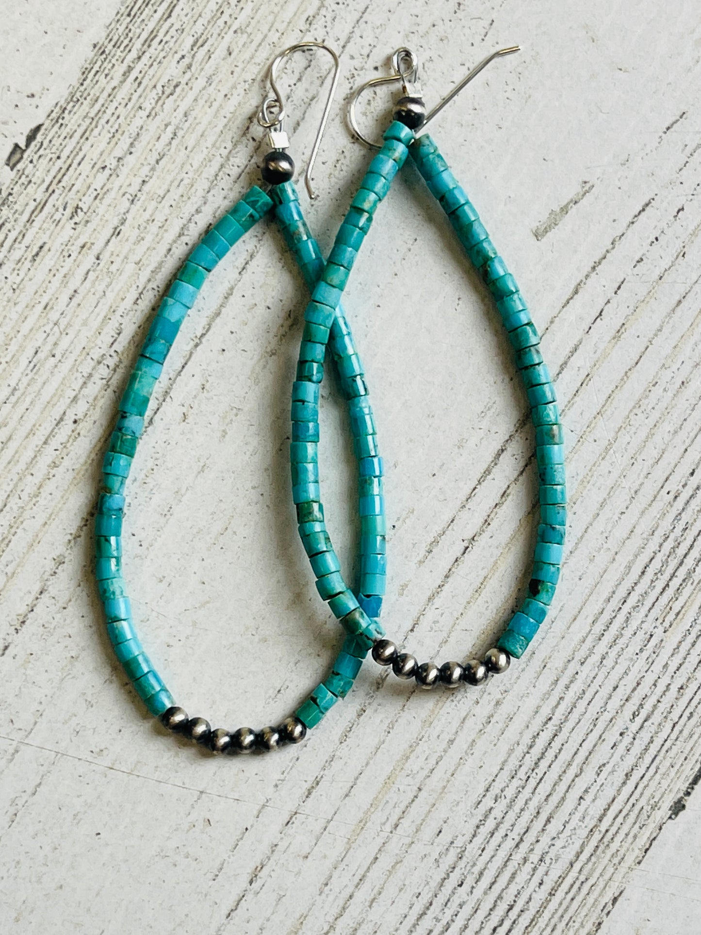 Corraine Smith | Navajo Turquoise Teardrop Earrings