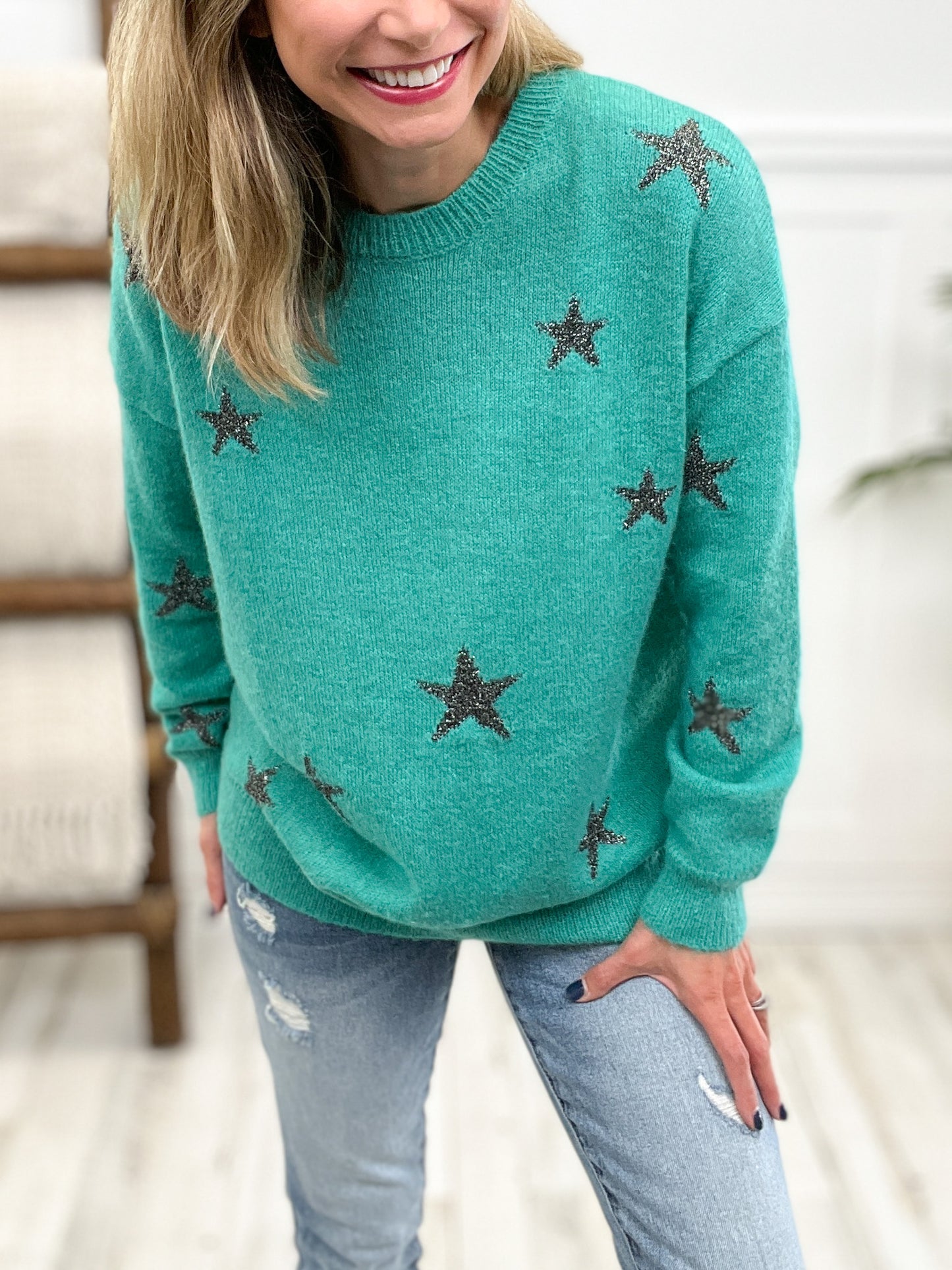 Stars in Our Eyes Crew Neck Sweater