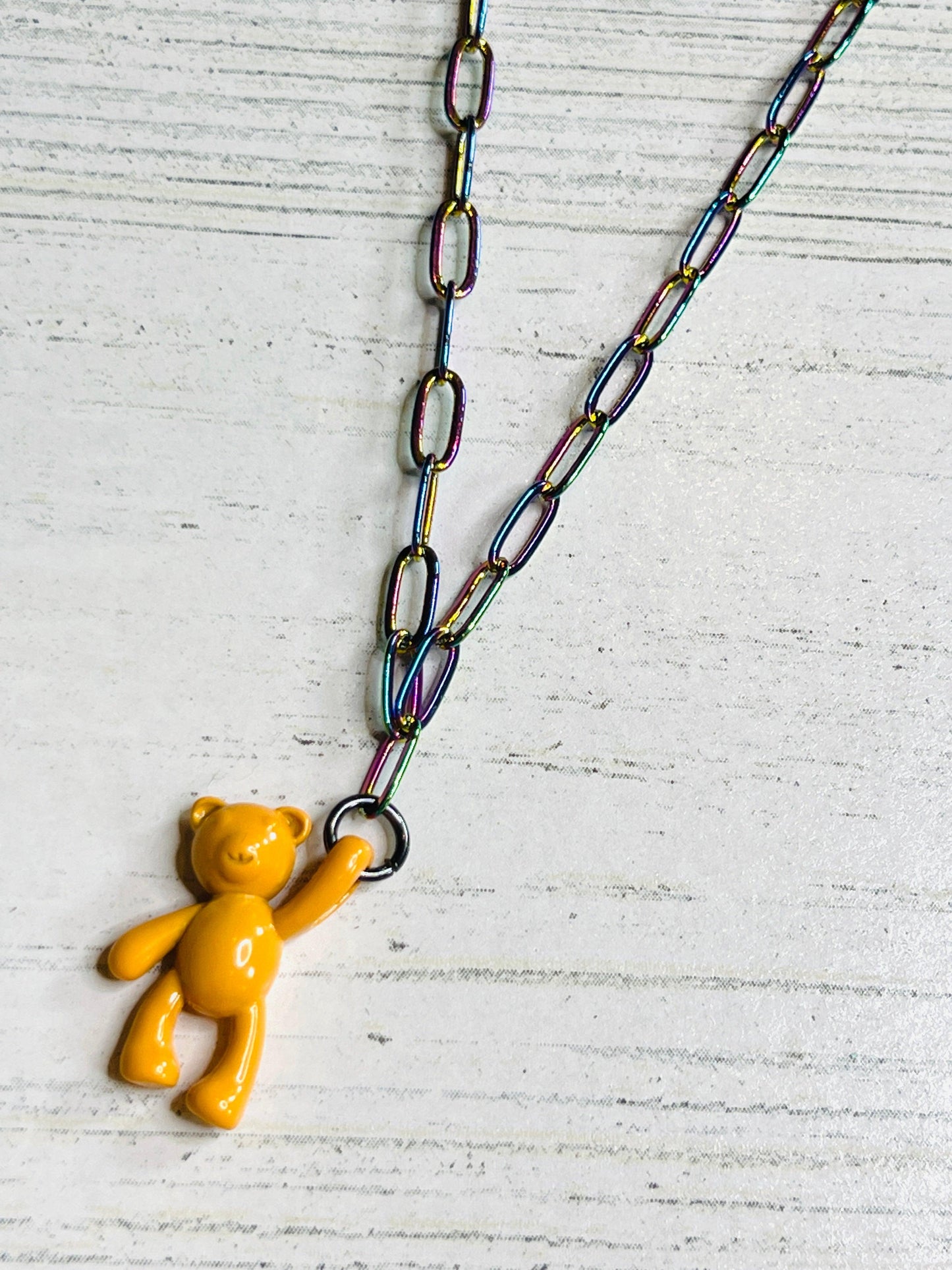 Aurora Dainty Chain Teddy Bear Necklace - Emma Evelyn Jewelry Guangzhou Laursain Jewelry Co., - Emma Lou's Boutique