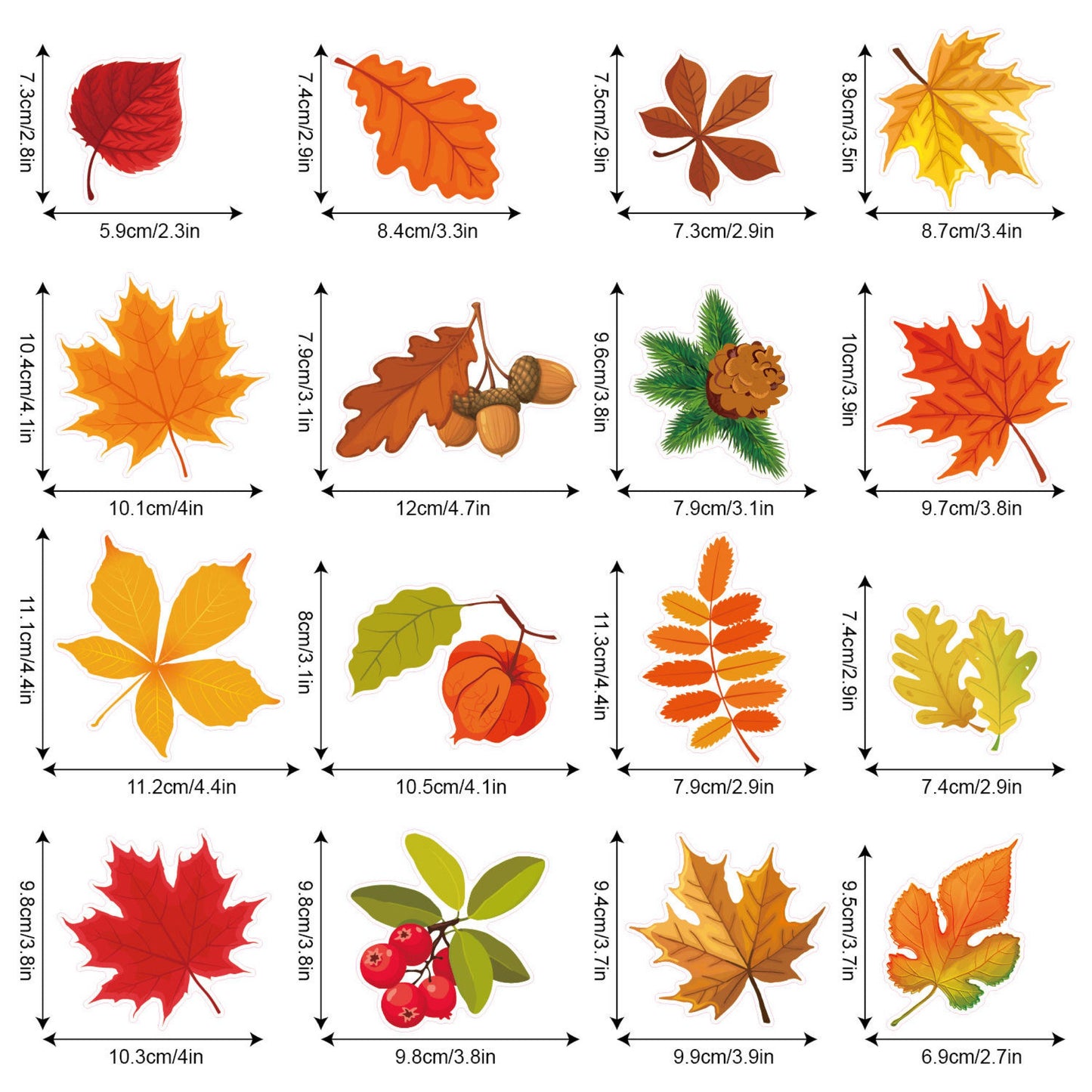 Fall Leaf Window Accents