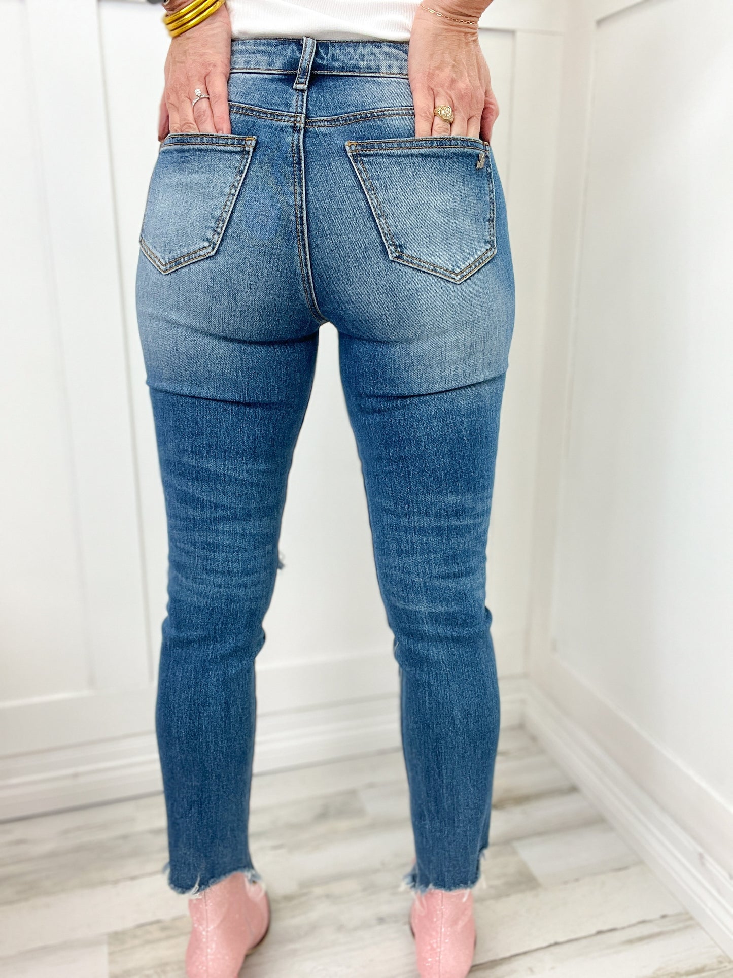 Special A High-Rise Relaxed Skinny Denim Jeans