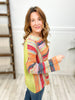 Easel Color Mix Knit Rainbow Sweater