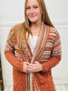 Upper Tribal Striped Cardigan with Fringe