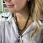 Lexi Matte Black Necklace + Earring Set