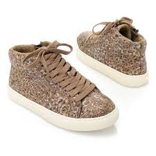 Corkys Imagine Black Leopard Hi-Top Tennis Shoes