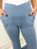 V Waist Flared Yoga Pants With Pockets