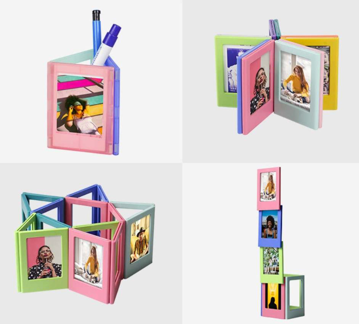 Colorful Magnetic Picture Frame Set