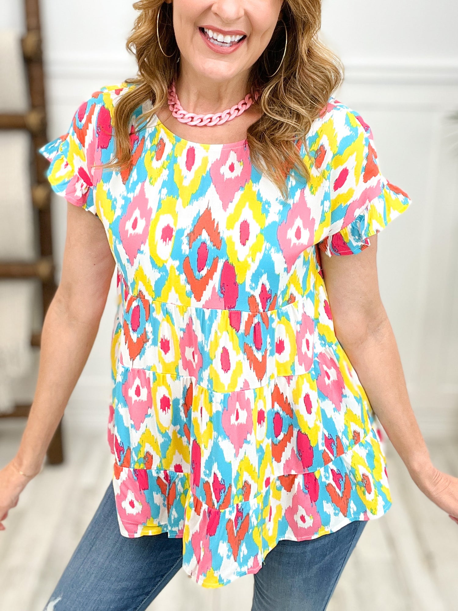 Short Sleeve Baby Doll Top