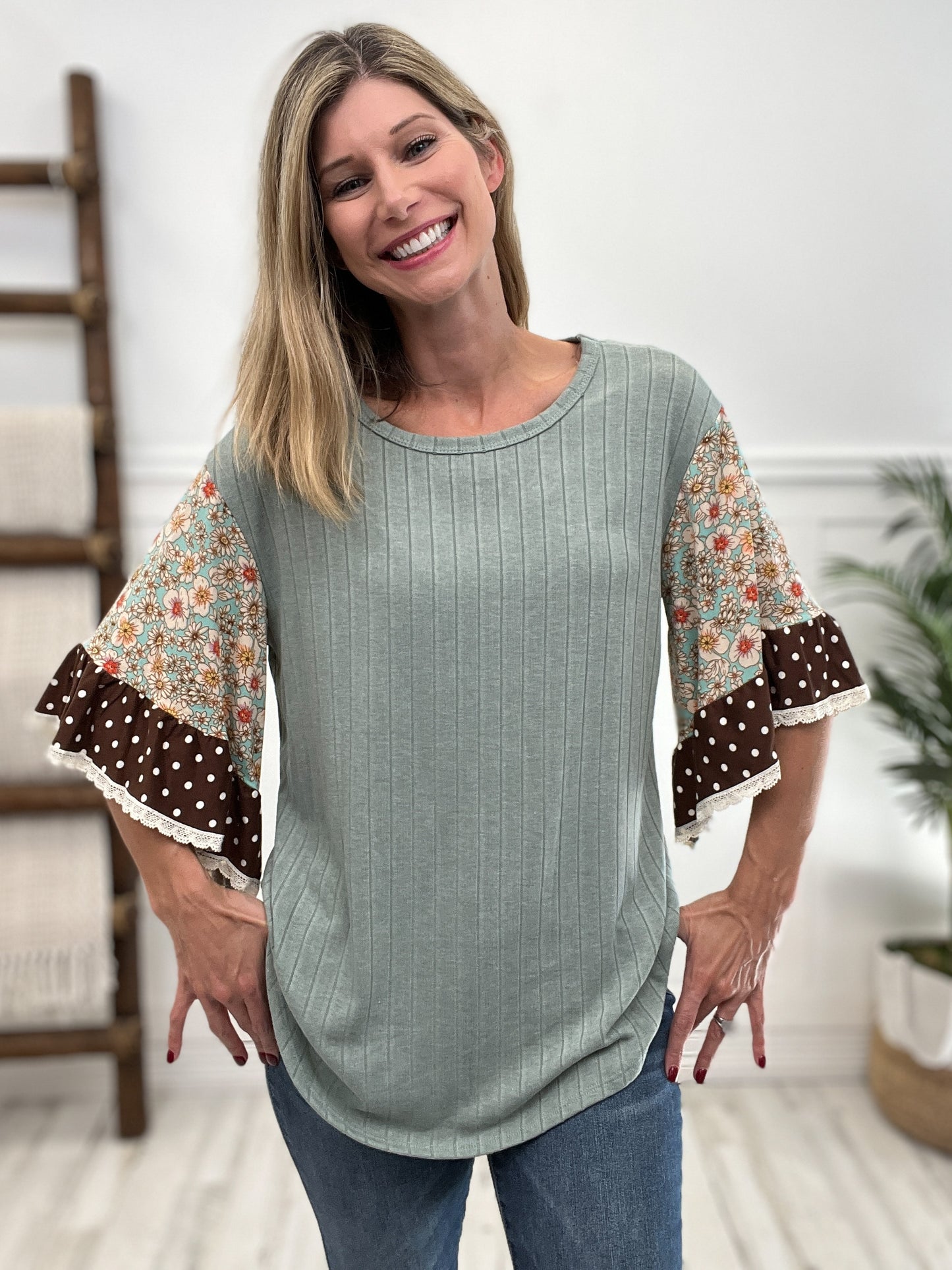 Butterfly Sleeve Boho Top