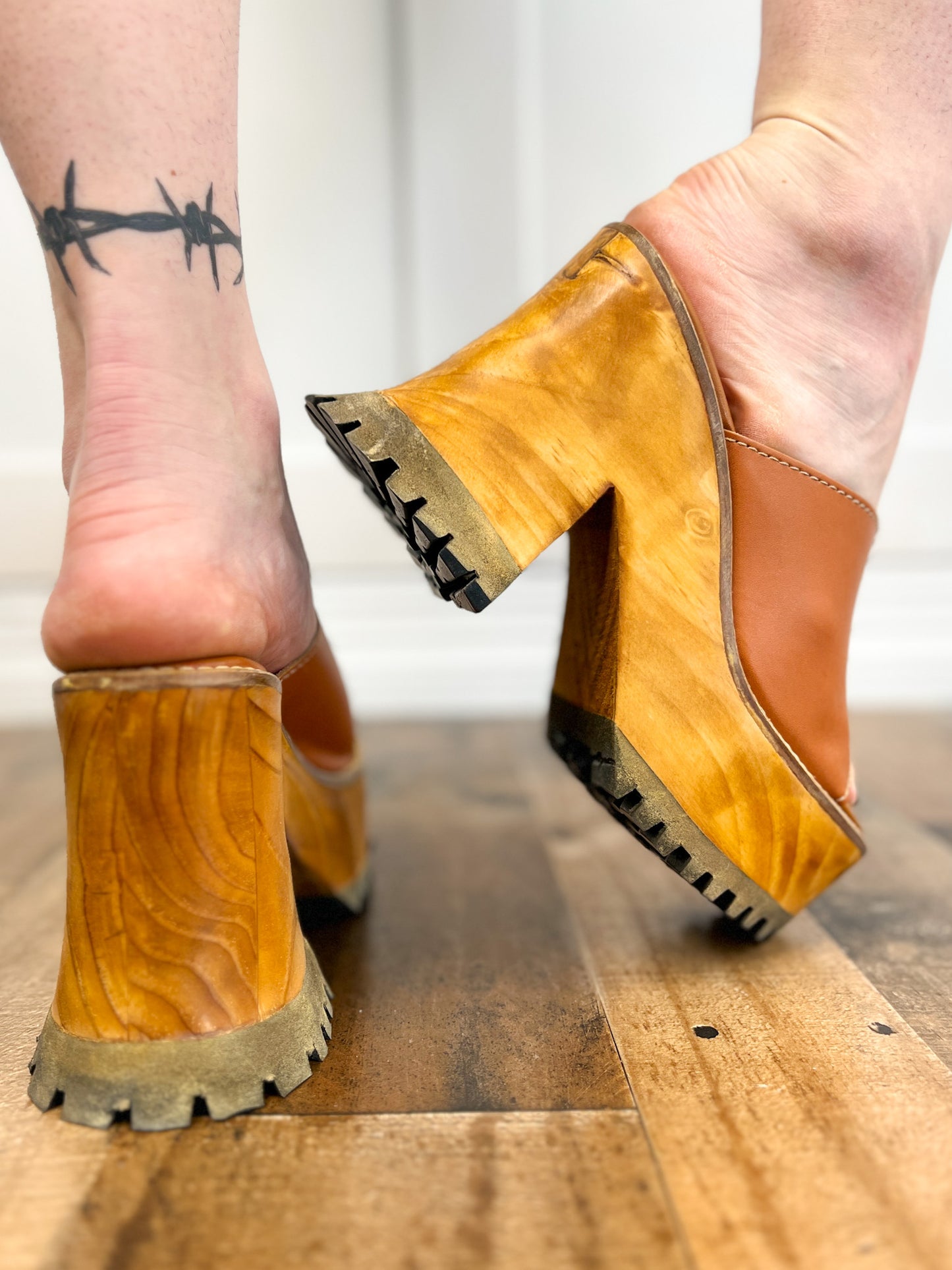 Corkys Block Party Wedge Shoes in Camel