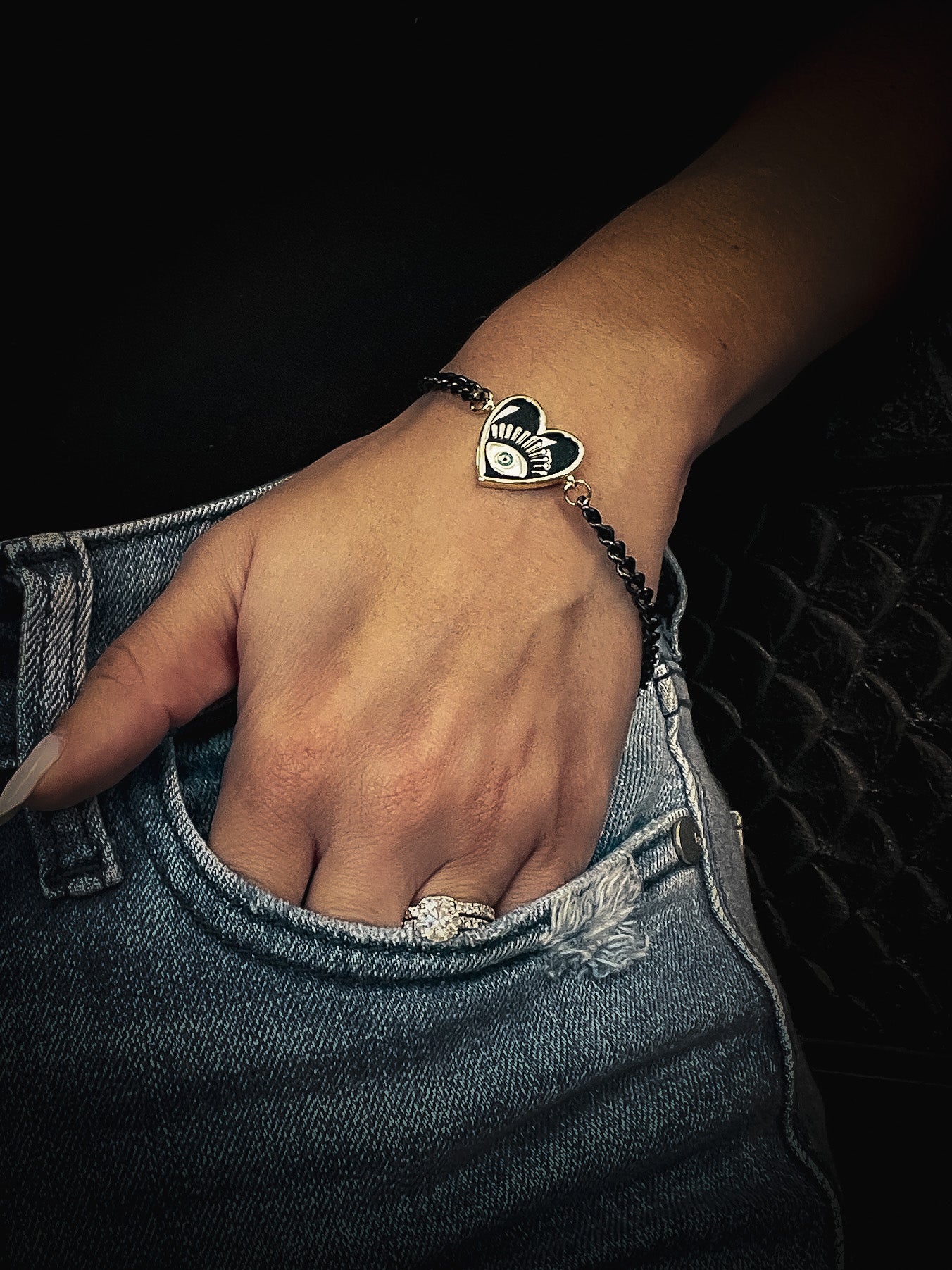 Evil Eye Enamel Bracelet