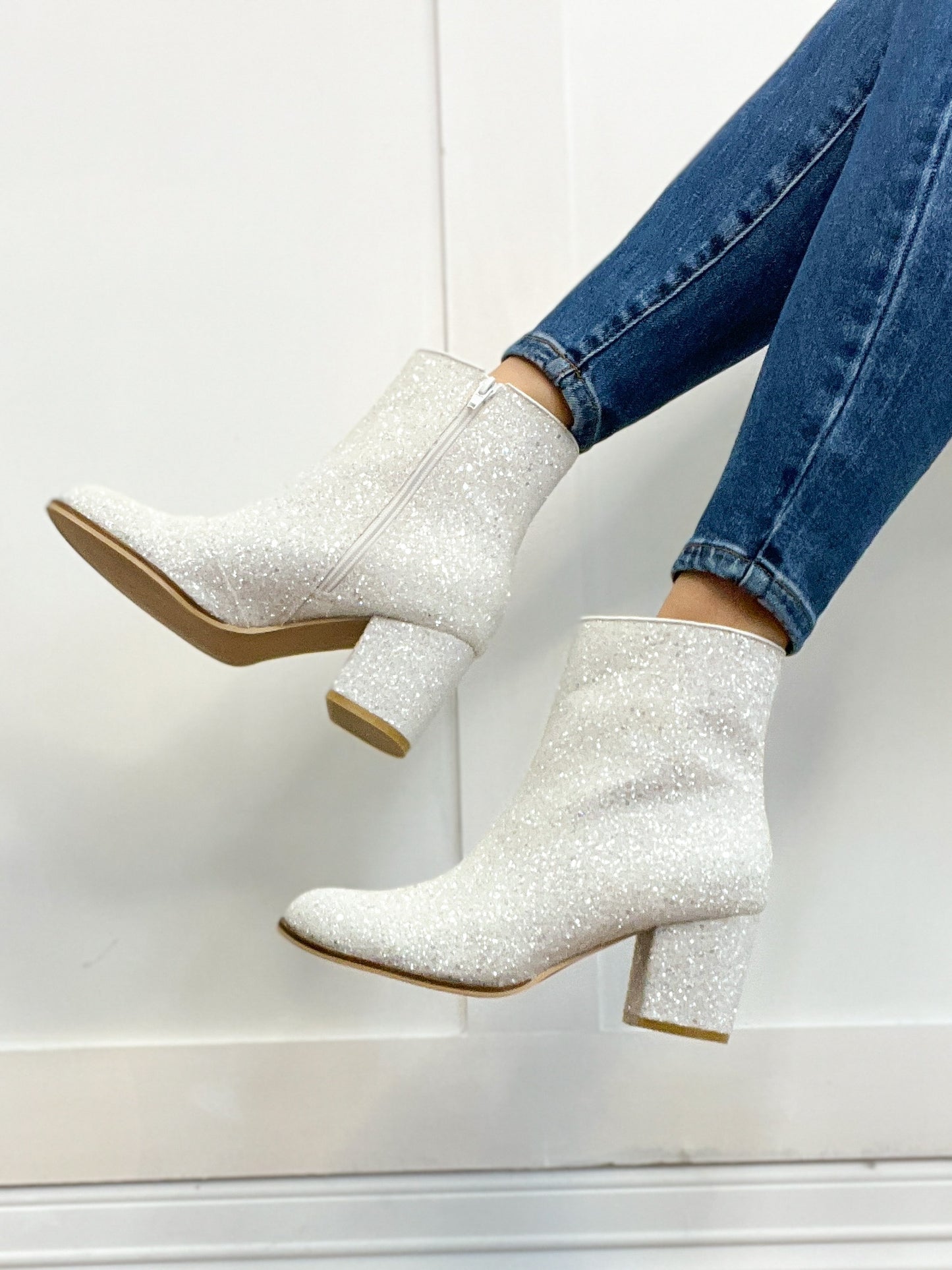 Corkys Razzle Dazzle Booties in White