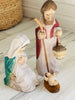 Hand Carved Holy Family Set, Wise Men Set, Shepard, and Angel