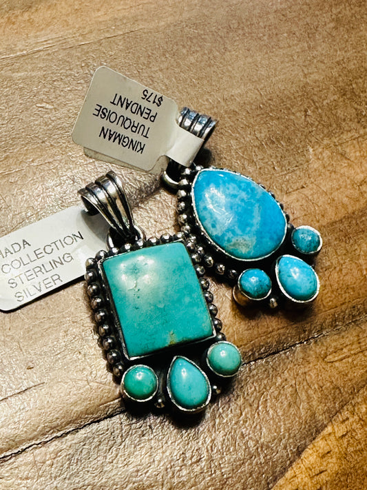 Hada Collection Turquoise Pendants