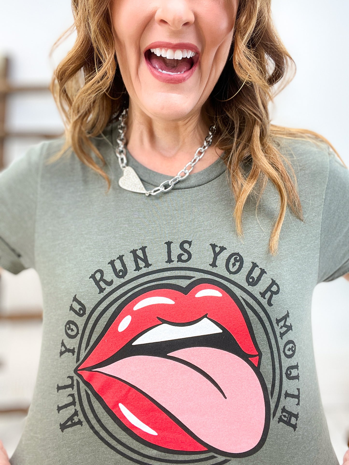 All You Run Is Your Mouth Graphic Tee - IN STOCK