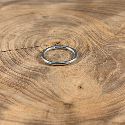 Sterling Silver Smooth Band Ring